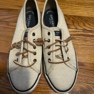 Sperry Men's Tan Canvas Shoes